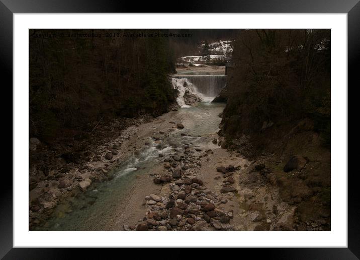 Sava Waterfall Framed Mounted Print by rawshutterbug 