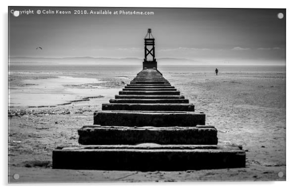 Crosby Beach Acrylic by Colin Keown