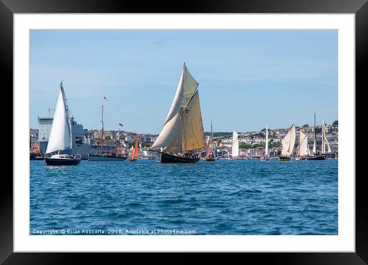 Falmouth Classic 2018 Framed Mounted Print by Brian Roscorla