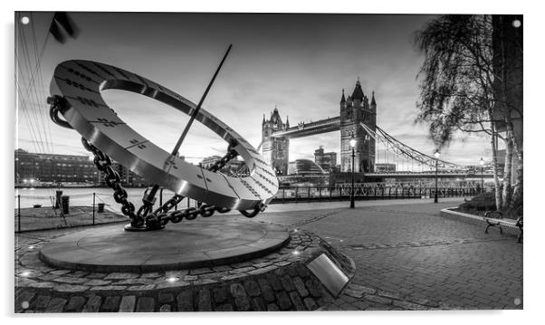 Tower Bridge Evening Walk Acrylic by Dominik Piska
