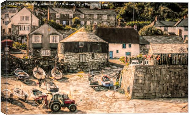 Sennen Cove Cornwall Canvas Print by Linsey Williams