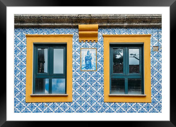 Portuguese Azulejo Tiles Framed Mounted Print by Alexandre Rotenberg