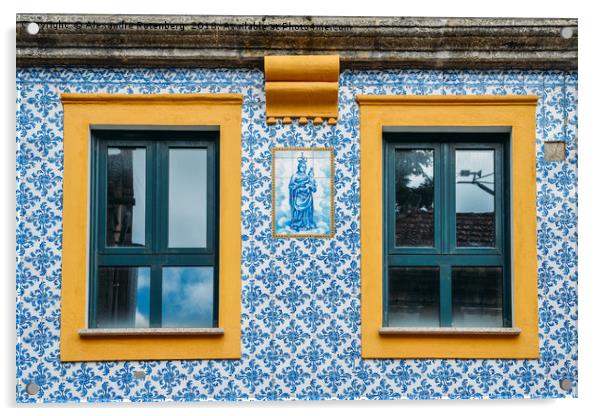 Portuguese Azulejo Tiles Acrylic by Alexandre Rotenberg