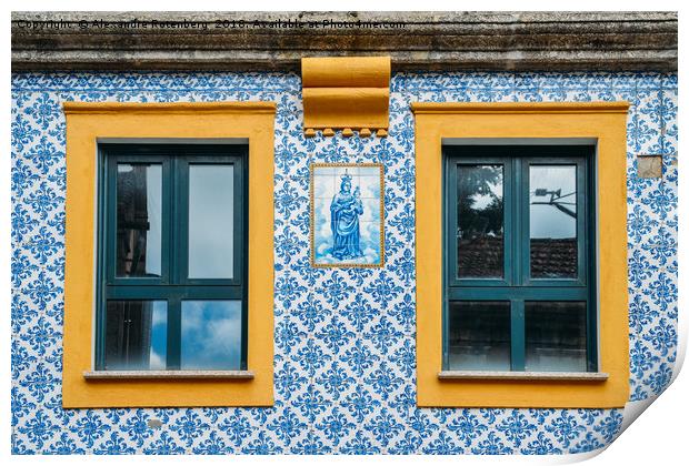 Portuguese Azulejo Tiles Print by Alexandre Rotenberg