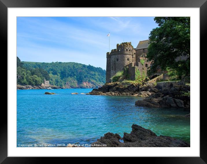 Dartmouth Castle Framed Mounted Print by Nymm Gratton