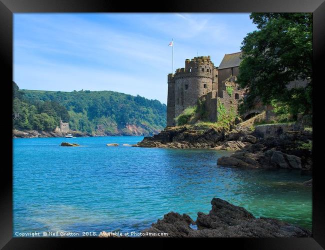 Dartmouth Castle Framed Print by Nymm Gratton