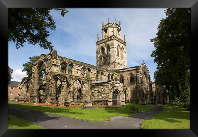 All Saints church Pontefract Framed Print by William A Dobson