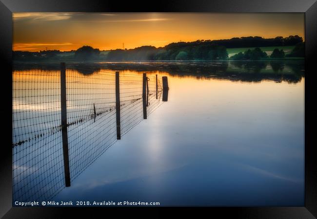 Pickmere Lake Cheshire Framed Print by Mike Janik