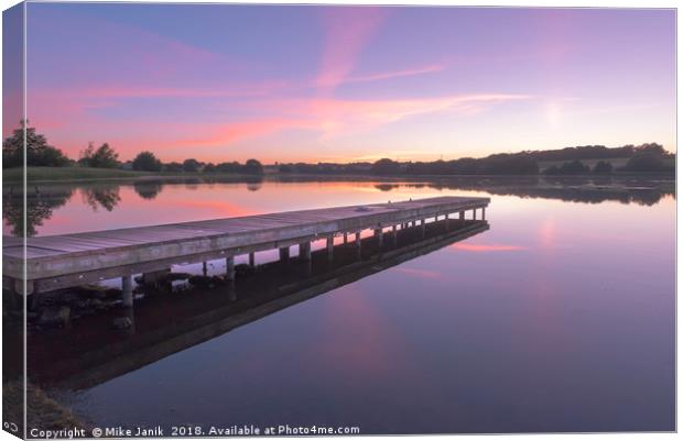 Pickmere Lake Cheshire Canvas Print by Mike Janik