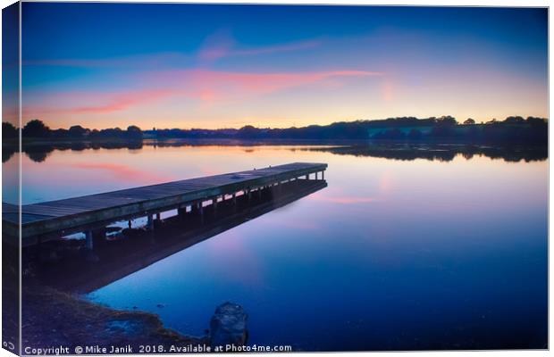 Pickmere Lake Cheshire  Canvas Print by Mike Janik