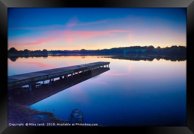 Pickmere Lake Cheshire  Framed Print by Mike Janik