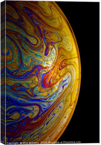 Planet Bubble Canvas Print by Glyn Williams