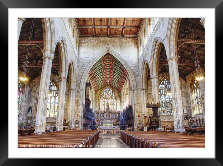 The Boston Stump Framed Mounted Print by Ros Ambrose