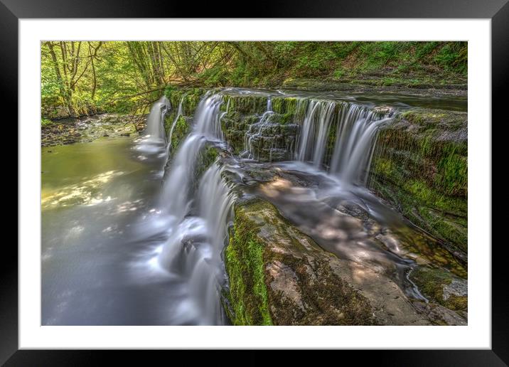 Sgwd y Pannwr Waterfall Framed Mounted Print by Kevin Arscott