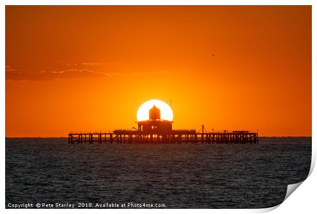 Herne Bay Sunset Print by Pete Stanley 