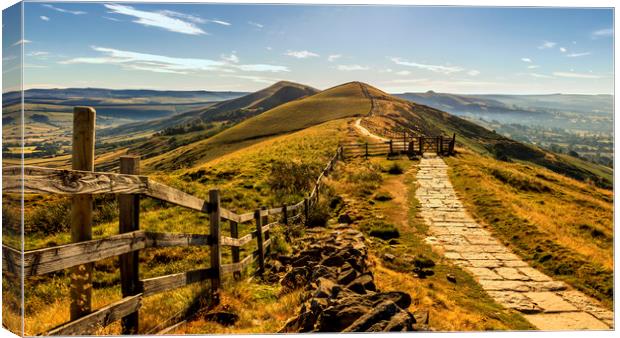  The Great Ridge in the Peak District Canvas Print by Kevin Elias