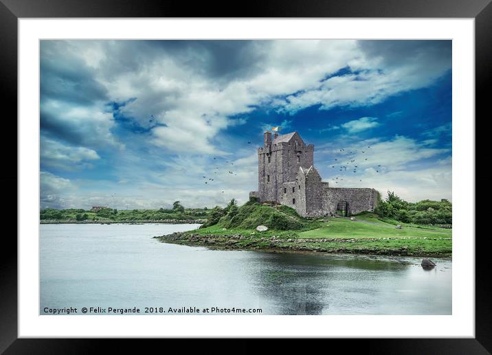 Dunguaire Castle Framed Mounted Print by Felix Pergande