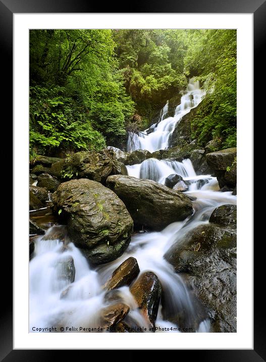 Torc Waterfall Framed Mounted Print by Felix Pergande