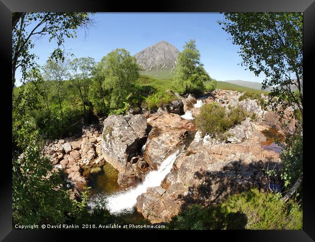Buachaille Etive Mor falls on the River Coupall ,  Framed Print by Photogold Prints
