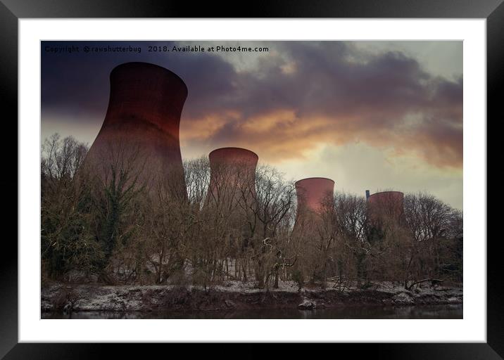 Sunset At Ironbridge Power Station Framed Mounted Print by rawshutterbug 