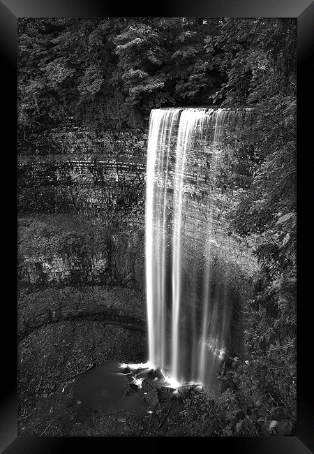 Waterfall Framed Print by Andrew Pelvin
