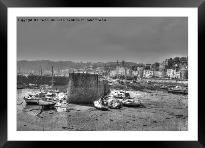 Low Tide Framed Mounted Print by Nicola Clark