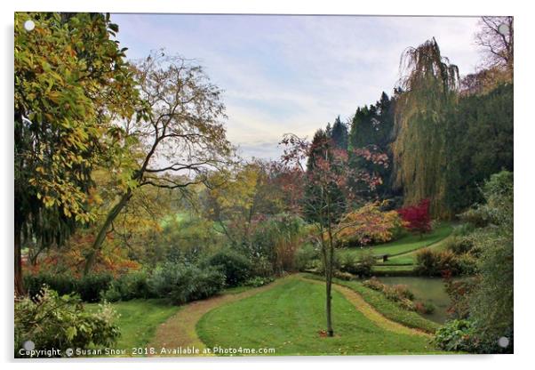 Beautiful Cotswolds landscape Acrylic by Susan Snow