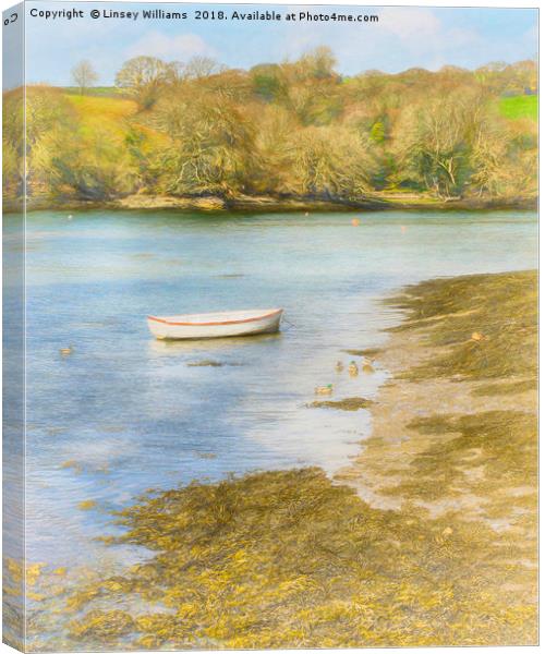 Tranquil Cornwall Canvas Print by Linsey Williams