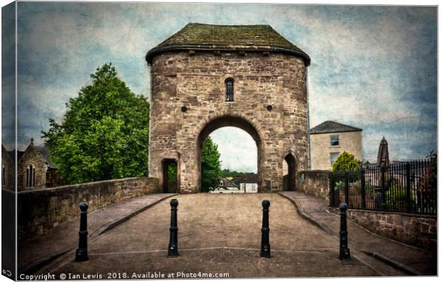 The Bridge At Monmouth Canvas Print by Ian Lewis