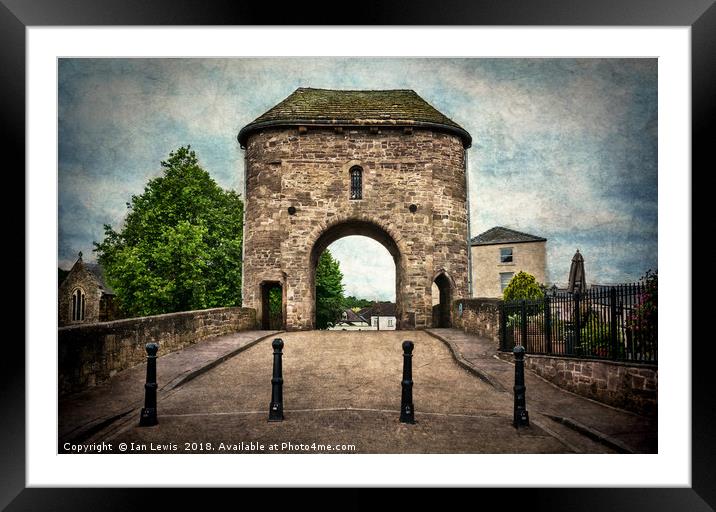 The Bridge At Monmouth Framed Mounted Print by Ian Lewis