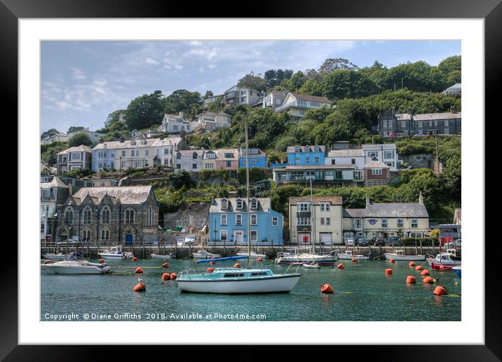 Looe Cornwall Framed Mounted Print by Diane Griffiths