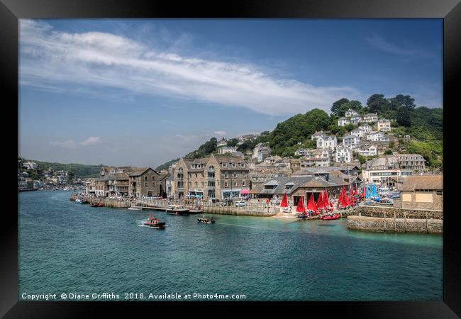 East Looe, Cornwall Framed Print by Diane Griffiths