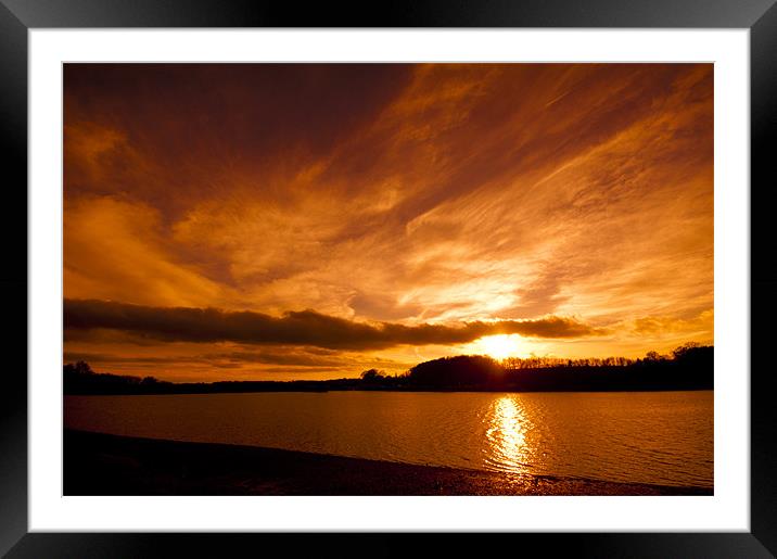 Fire in the Sky Framed Mounted Print by Eddie Howland