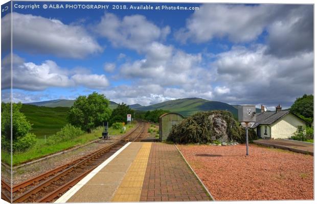 Rannoch Station, Perth & Kinross, Scotland Canvas Print by ALBA PHOTOGRAPHY