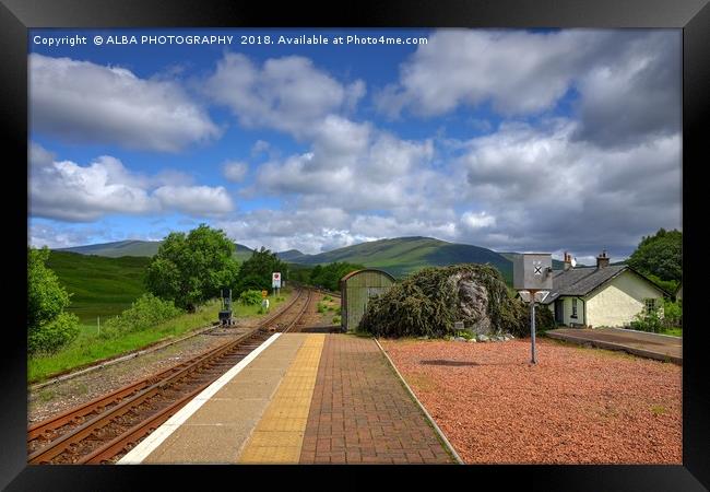 Rannoch Station, Perth & Kinross, Scotland Framed Print by ALBA PHOTOGRAPHY