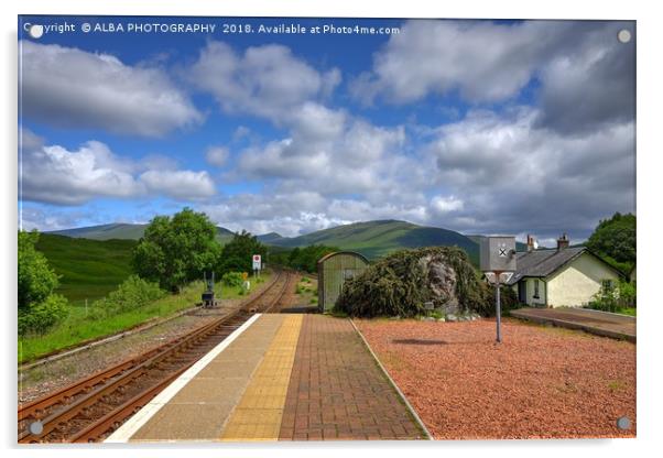 Rannoch Station, Perth & Kinross, Scotland Acrylic by ALBA PHOTOGRAPHY
