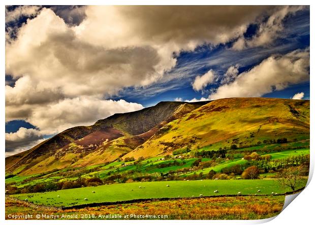 Lake District Fells and Blencathra Print by Martyn Arnold