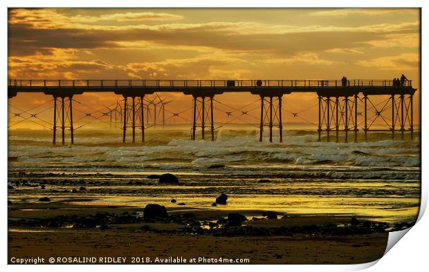 "Saltburn Sunset 2" Print by ROS RIDLEY