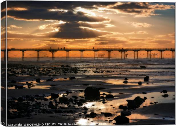 "Silver and Gold Saltburn" Canvas Print by ROS RIDLEY