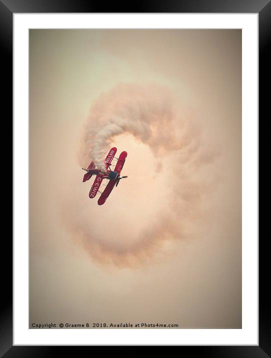 In a Spin Framed Mounted Print by Graeme B