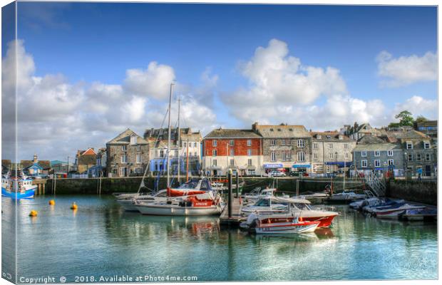 Padstow Harbour Canvas Print by Diane Griffiths