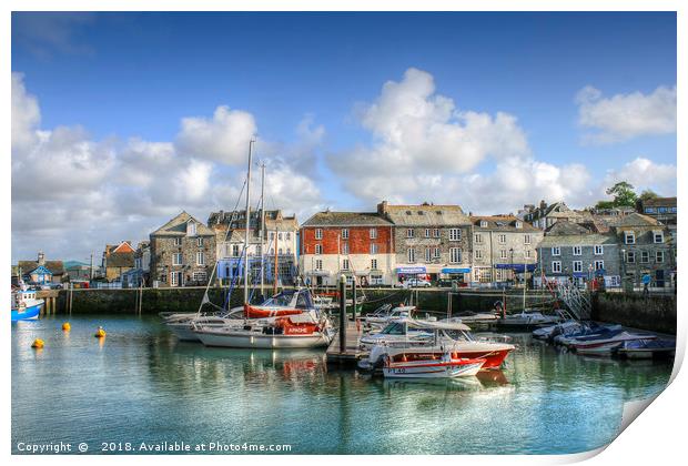 Padstow Harbour Print by Diane Griffiths