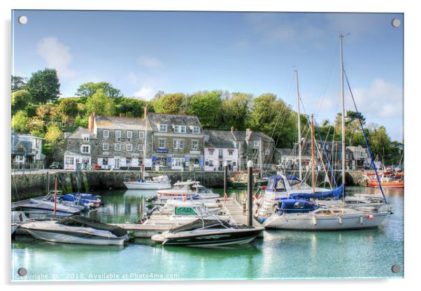 Padstow Harbour Acrylic by Diane Griffiths