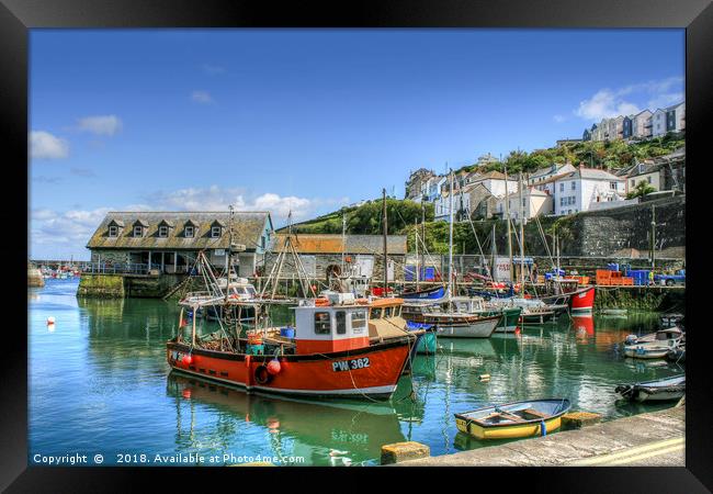 Mevagissey Harbour Framed Print by Diane Griffiths