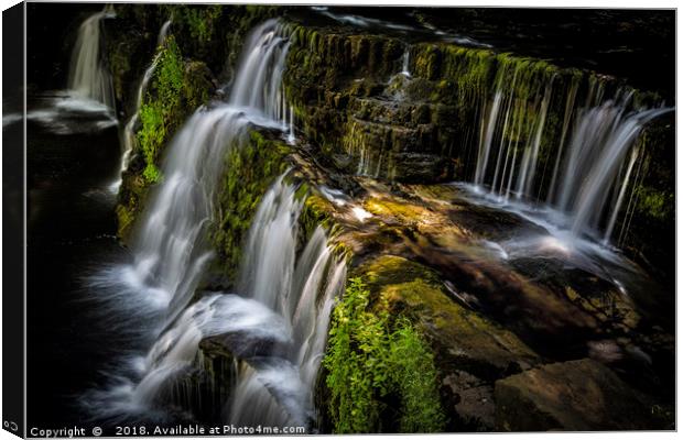 Sgwd Y Pannwr Waterfall BreconBeacons Canvas Print by Kevin Clelland