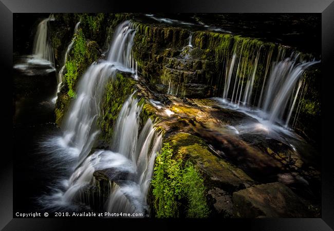 Sgwd Y Pannwr Waterfall BreconBeacons Framed Print by Kevin Clelland