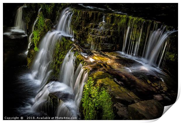 Sgwd Y Pannwr Waterfall BreconBeacons Print by Kevin Clelland
