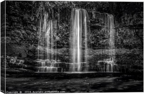 Sgwd yr Eira Waterfall BreconBeacons  Canvas Print by Kevin Clelland