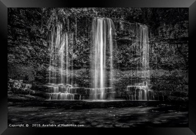 Sgwd yr Eira Waterfall BreconBeacons  Framed Print by Kevin Clelland