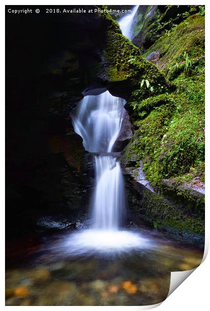 St Nectans Glen Print by Rob Booth